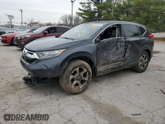 2019 Honda CR-V EX-L with VIN 2HKRW2H8XKH667093, listed as a Copart auction lot 80422394 with 0 mi miles and Salvage Title. Bid and sale history available at carsss.com. Image 1.