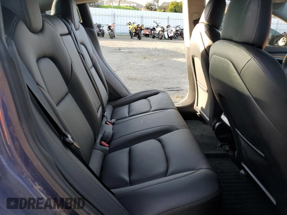 2022 Tesla Model 3 Long Range with VIN 5YJ3E1EB6NF255730, listed as a Copart auction lot 46354235 with 58,470 mi miles and Salvage Title. Bid and sale history available at DreamBid. Image 10.