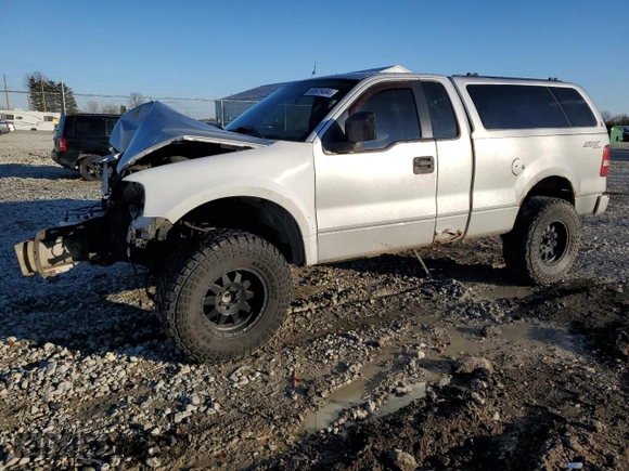 2005 Ford F-150 XL with VIN 1FTRF14WX5NA21751, listed as a Copart auction lot 80628494 with 236,866 mi miles and Salvage Title. Bid and sale history available at carsss.com. Image 1.