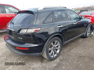 2007 Infiniti FX35 with VIN JNRAS08W47X206656, listed as a IAAI auction lot 41617819 with 1 mi miles. Bid and sale history available at carsss.com. Image 4.