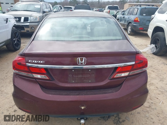 2014 Honda Civic Sedan EX with VIN 19XFB2F87EE041172, listed as a IAAI auction lot 41690179 with 111,019 mi miles. Bid and sale history available at carsss.com. Image 16.