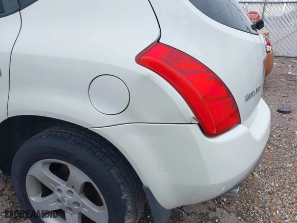 2004 Nissan Murano SL with VIN JN8AZ08T04W225874, listed as a IAAI auction lot 41585756 with 214,853 mi miles. Bid and sale history available at carsss.com. Image 6.