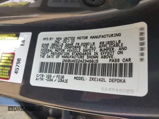 2010 Toyota Corolla with VIN 1NXBU4EE2AZ346615, listed as a IAAI auction lot 42399046 with 102,297 mi miles and . Bid and sale history available at DreamBid. Image 9.