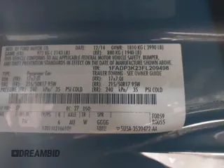 2015 Ford Focus SE с VIN 1FADP3K23FL209498, выставлен на аукционе IAAI как лот 42393680 с пробегом 75 654 миль миль и . История ставок и продаж доступна на DreamBid. Изображение 9.