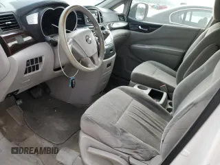 2012 Nissan Quest SL with VIN JN8AE2KP7C9038261, listed as a Copart auction lot 54002565 with 0 mi miles and Salvage Title. Bid and sale history available at carsss.com. Image 7.