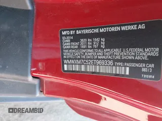 2014 MINI Hardtop S z VIN WMWXM7C52ET969336, wystawiony jako IAAI lot #42112470 z przebiegiem 112 107 mil mil oraz . Historia ofert i sprzedaży dostępna na DreamBid. Obrazek 9.