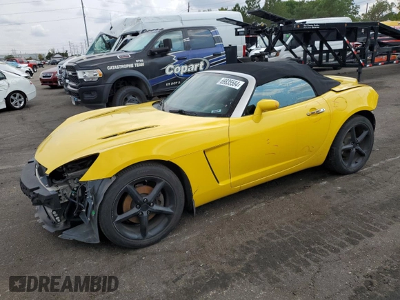 2007 Saturn Sky Red Line z VIN 1G8MG35X77Y128438, wystawiony jako Copart lot #69835584 z przebiegiem 87 909 mil mil oraz Szkoda całkowita • Salvage title. Historia ofert i sprzedaży dostępna na DreamBid. Obrazek 1.