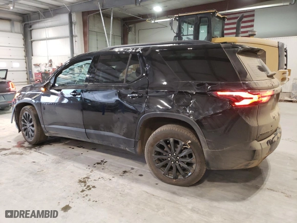 2023 Chevrolet Traverse RS with VIN 1GNEVJKW0PJ244581, listed as a Copart auction lot 43547155 with 28,592 mi miles and Salvage Title. Bid and sale history available at carsss.com. Image 2.