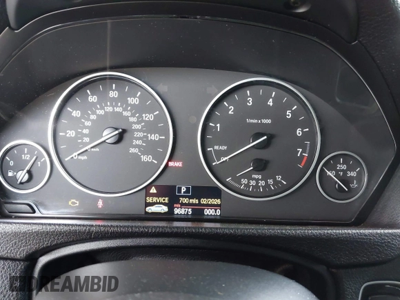 2013 BMW 3 Series 328i with VIN WBA3C1G51DNN94132, listed as a IAAI auction lot 42259019 with 96,875 mi miles and . Bid and sale history available at DreamBid. Image 7.