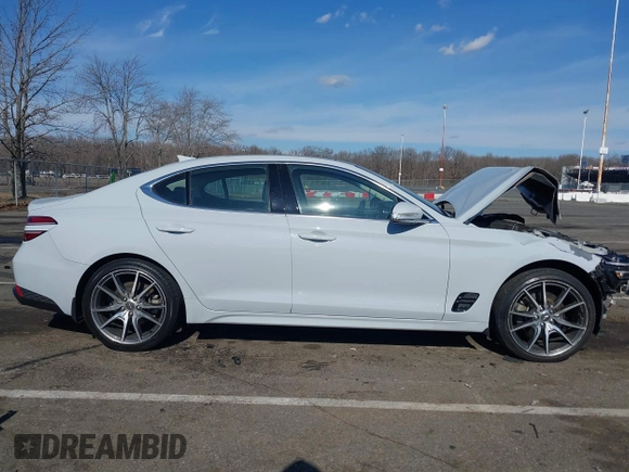 2022 Genesis G70 2.0T with VIN KMTG34TA7NU098169, listed as a IAAI auction lot 41669449 with 39,180 mi miles and . Bid and sale history available at DreamBid. Image 13.