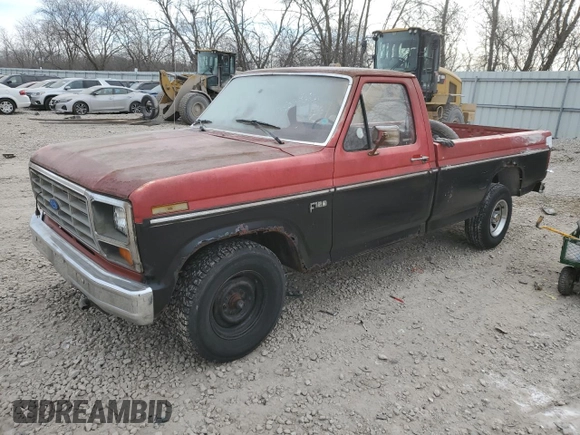 1985 Ford F-150 S with VIN 1FTDF15Y2FPA36888, listed as a Copart auction lot 87672205 with 90,046 mi miles and Clean title. Bid and sale history available at DreamBid. Image 1.