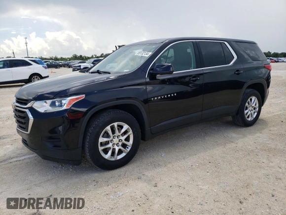 2018 Chevrolet Traverse LS with VIN 1GNERFKW8JJ136279, listed as a Copart auction lot 69132134 with 138,504 mi miles and Non Repairable. Bid and sale history available at carsss.com. Image 1.