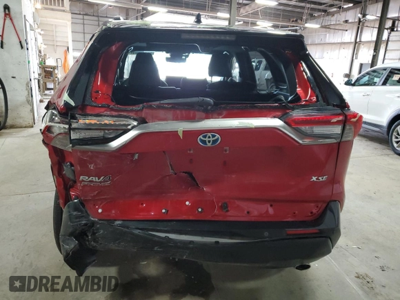 2021 Toyota RAV4 XSE with VIN JTMFB3FV3MD027720, listed as a Copart auction lot 58349905 with 48,313 mi miles and Salvage title. Bid and sale history available at DreamBid. Image 6.