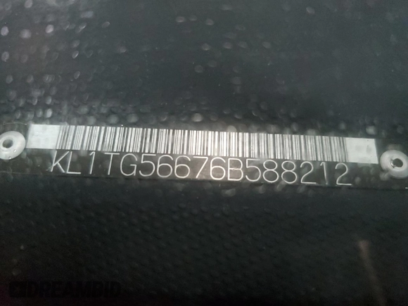 2006 Chevrolet Aveo LT z VIN KL1TG56676B588212, wystawiony jako Copart lot #45707035 z przebiegiem 127 807 mil mil oraz Szkoda całkowita • Salvage title. Historia ofert i sprzedaży dostępna na DreamBid. Obrazek 12.