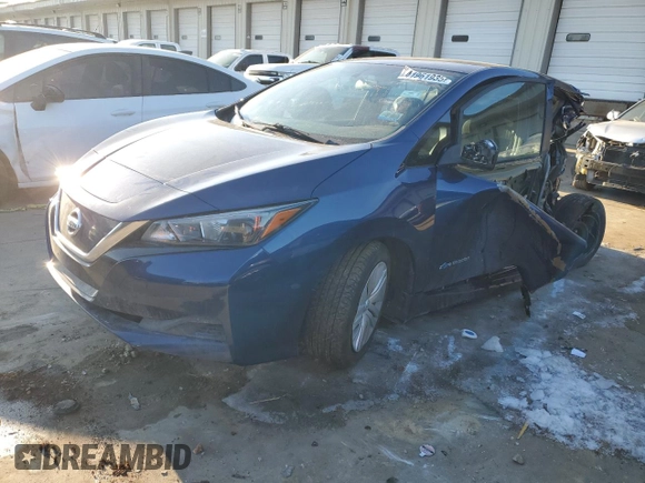 2018 Nissan LEAF S with VIN 1N4AZ1CP7JC315277, listed as a Copart auction lot 41961935 with 46,092 mi miles and Salvage Title. Bid and sale history available at DreamBid. Image 1.