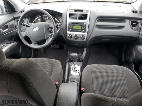 2009 Kia Sportage LX with VIN KNDJF723597622410, listed as a Copart auction lot 51275655 with 51145 miles and Salvage Title. Bid and sale history available at carsss.com. Image 8.