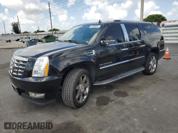2014 Cadillac Escalade ESV Luxury with VIN 1GYS4HEF8ER211646, listed as a Copart auction lot 61066035 with 218,137 mi miles and Clean title. Bid and sale history available at DreamBid. Image 1.