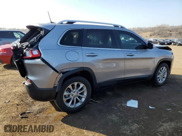 2019 Jeep Cherokee Latitude with VIN 1C4PJLCB5KD267124, listed as a Copart auction lot 48891575 with 75,400 mi miles and Salvage Title. Bid and sale history available at carsss.com. Image 3.