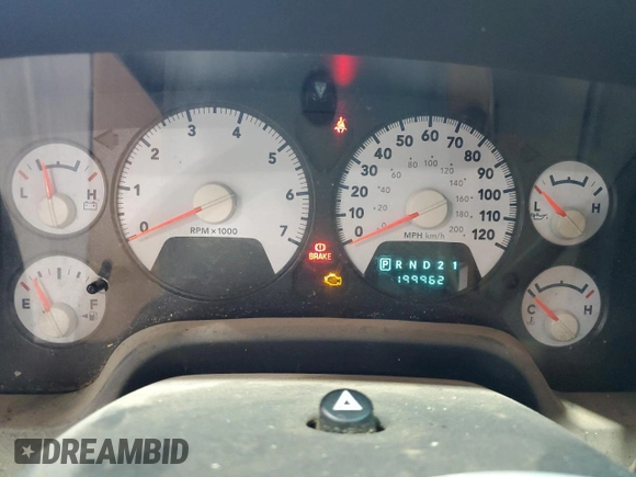2007 Dodge 1500 ST with VIN 1D7HU18P47J576828, listed as a Copart auction lot 70160834 with 199,962 mi miles and Clean Title. Bid and sale history available at DreamBid. Image 9.