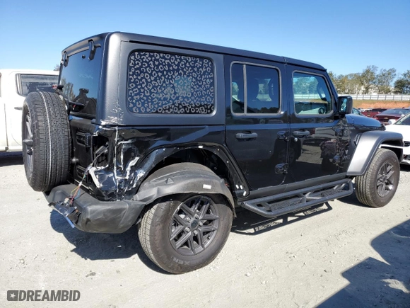 2024 Jeep Wrangler Willys with VIN 1C4PJXDN8RW159269, listed as a Copart auction lot 76944844 with 5,974 mi miles and Salvage Title. Bid and sale history available at carsss.com. Image 3.