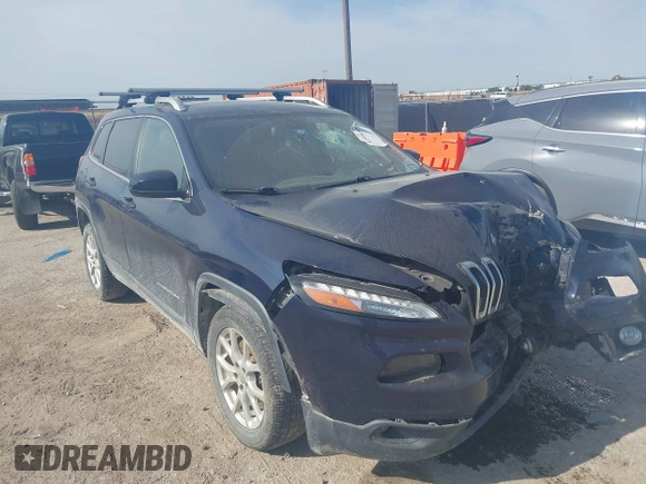 2015 Jeep Cherokee Latitude with VIN 1C4PJLCB9FW683459, listed as a IAAI auction lot 41998309 with 176,769 mi miles and . Bid and sale history available at carsss.com. Image 1.