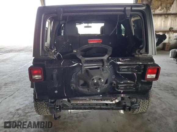 2024 Jeep Wrangler Sport S with VIN 1C4PJXDN3RW107256, listed as a Copart auction lot 43583095 with 17,210 mi miles and Salvage title. Bid and sale history available at DreamBid. Image 6.