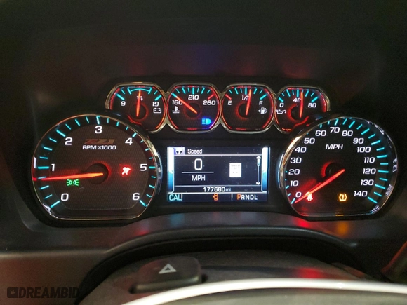 2017 Chevrolet Silverado 1500 LTZ with VIN 3GCUKSEC8HG281398, listed as a Copart auction lot 41875515 with 177,680 mi miles and Clean Title. Bid and sale history available at carsss.com. Image 9.