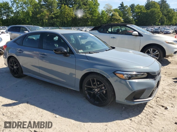 2023 Honda Civic Sport with VIN 2HGFE2F5XPH522894, listed as a Copart auction lot 57591875 with 31,539 mi miles and Salvage title. Bid and sale history available at DreamBid. Image 4.