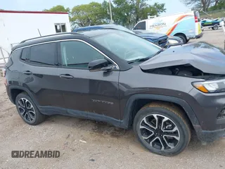 2022 Jeep Compass (RED) Edition with VIN 3C4NJDCB2NT145297, listed as a IAAI auction lot 40113566 with 40,689 mi miles and . Bid and sale history available at DreamBid. Image 13.