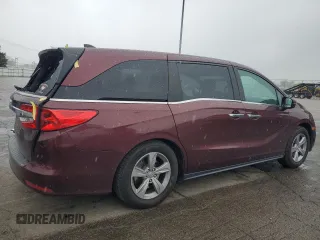 2019 Honda Odyssey EX-L z VIN 5FNRL6H70KB129539, wystawiony jako Copart lot #58477675 z przebiegiem 145 738 mil mil oraz Szkody całkowita. Historia ofert i sprzedaży dostępna na DreamBid. Obrazek 3.