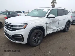 2022 Volkswagen Atlas 3.6L V6 SEL R-Line with VIN 1V2AR2CA5NC548221, listed as a IAAI auction lot 41781601 with 36,922 mi miles. Bid and sale history available at carsss.com. Image 18.