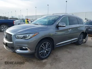 2020 Infiniti QX60 Luxe with VIN 5N1DL0MN5LC513550, listed as a IAAI auction lot 41676777 with 78,534 mi miles and . Bid and sale history available at DreamBid. Image 2.