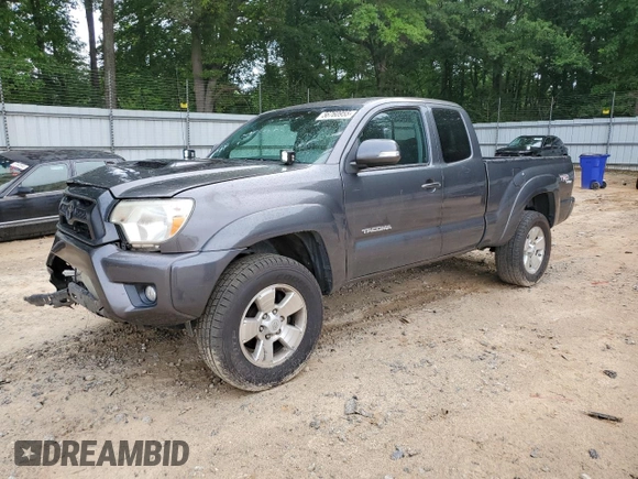 2012 Toyota Tacoma PreRunner with VIN 5TFTU4GNXCX025798, listed as a Copart auction lot 56760955 with 147,050 mi miles and Salvage title. Bid and sale history available at DreamBid. Image 1.