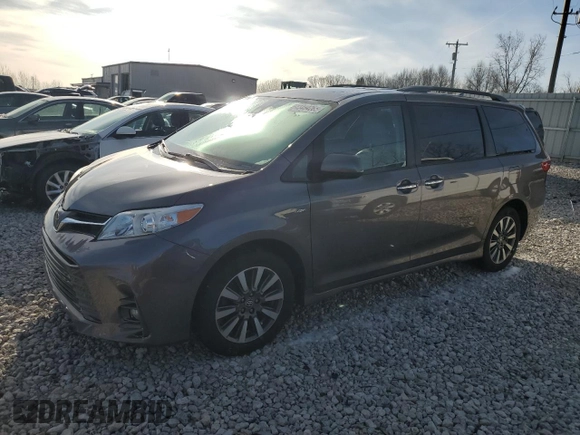 2020 Toyota Sienna XLE with VIN 5TDDZ3DC0LS243886, listed as a Copart auction lot 43464265 with 77,404 mi miles and Salvage title. Bid and sale history available at DreamBid. Image 1.