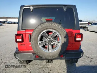 2018 Jeep Wrangler Unlimited Sahara z VIN 1C4HJXEN8JW283372, wystawiony jako Copart lot #47887815 z przebiegiem 106 235 mil mil oraz Szkoda całkowita • Salvage title. Historia ofert i sprzedaży dostępna na DreamBid. Obrazek 6.