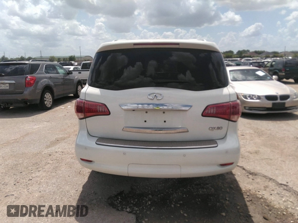 2014 Infiniti QX80 with VIN JN8AZ2NF6E9551446, listed as a IAAI auction lot 42554502 with 209,884 mi miles and . Bid and sale history available at DreamBid. Image 16.