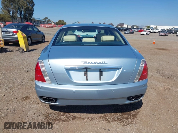 2007 Maserati Quattroporte with VIN ZAMFE39A670030778, listed as a IAAI auction lot 41670238 with 89,404 mi miles. Bid and sale history available at carsss.com. Image 16.