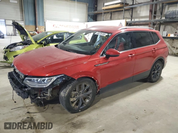 2022 Volkswagen Tiguan SE with VIN 3VV2B7AX6NM039012, listed as a Copart auction lot 55279705 with 54,011 mi miles and Salvage title. Bid and sale history available at DreamBid. Image 1.