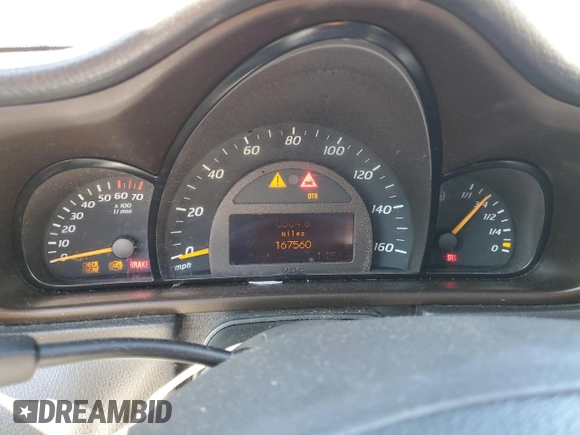 2002 Mercedes-Benz C 230/260/280/320 with VIN WDBRN47J82A364189, listed as a Copart auction lot 50239005 with 167,560 mi miles and Clean Title. Bid and sale history available at DreamBid. Image 9.