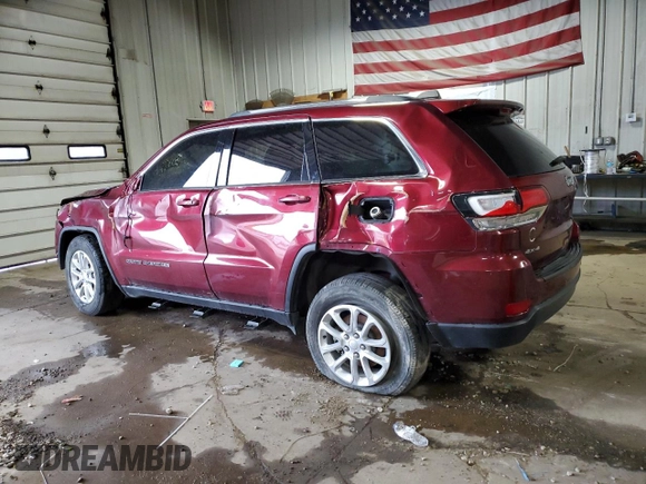 2021 Jeep Grand Cherokee Laredo E with VIN 1C4RJFAG3MC516151, listed as a Copart auction lot 57506595 with 22,123 mi miles and Clean title. Bid and sale history available at DreamBid. Image 2.