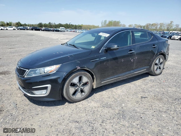 2013 Kia Optima Hybrid EX with VIN KNAGM4AD7D5060620, listed as a Copart auction lot 52964445 with 185,232 mi miles and Salvage Title. Bid and sale history available at carsss.com. Image 1.