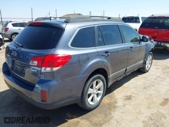 2014 Subaru Outback Premium with VIN 4S4BRCCC6E3233680, listed as a IAAI auction lot 41828411 with 129,796 mi miles and . Bid and sale history available at DreamBid. Image 4.