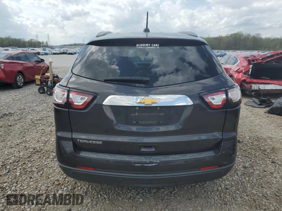2017 Chevrolet Traverse LS with VIN 1GNKRFED6HJ286902, listed as a Copart auction lot 51314205 with 138,238 mi miles and Clean Title. Bid and sale history available at DreamBid. Image 6.