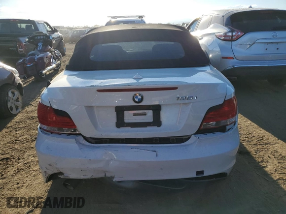 2010 BMW 1 Series 135i with VIN WBAUN9C57AVK41344, listed as a Copart auction lot 72216844 with 122,145 mi miles and Salvage Title. Bid and sale history available at carsss.com. Image 6.