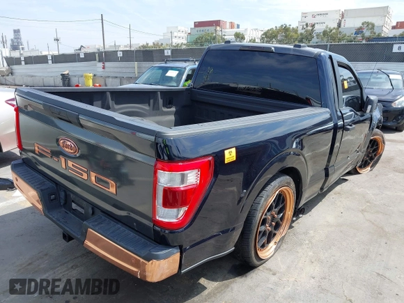 2021 Ford F-150 XL with VIN 1FTMF1E55MKD82627, listed as a IAAI auction lot 41999295 with Not provided miles and . Bid and sale history available at DreamBid. Image 4.