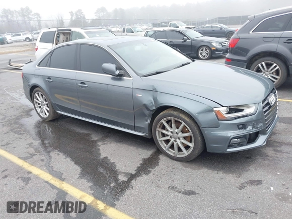 2016 Audi A4 Premium with VIN WAUBFAFL7GN016012, listed as a IAAI auction lot 41489832 with 125,826 mi miles. Bid and sale history available at carsss.com. Image 1.
