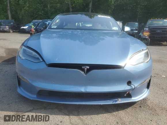 2021 Tesla Model S Long Range with VIN 5YJSA1E58MF440345, listed as a Copart auction lot 60188245 with Not provided miles and Salvage title. Bid and sale history available at DreamBid. Image 5.
