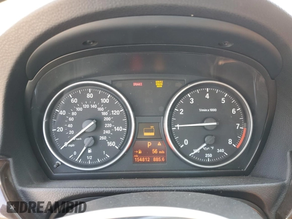 2011 BMW 3 Series 328i xDrive with VIN WBAKF5C57BE395986, listed as a Copart auction lot 53686095 with 154,812 mi miles and Salvage title. Bid and sale history available at DreamBid. Image 9.