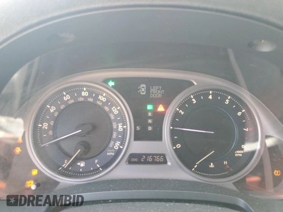 2008 Lexus IS 250 with VIN JTHCK262585022763, listed as a Copart auction lot 50690235 with 216,766 mi miles and Salvage Title. Bid and sale history available at carsss.com. Image 9.