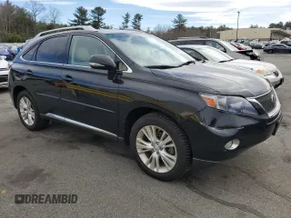 2011 Lexus RX 450h with VIN JTJBC1BA8B2043548, listed as a Copart auction lot 50727405 with 157,839 mi miles and Salvage Title. Bid and sale history available at DreamBid. Image 4.